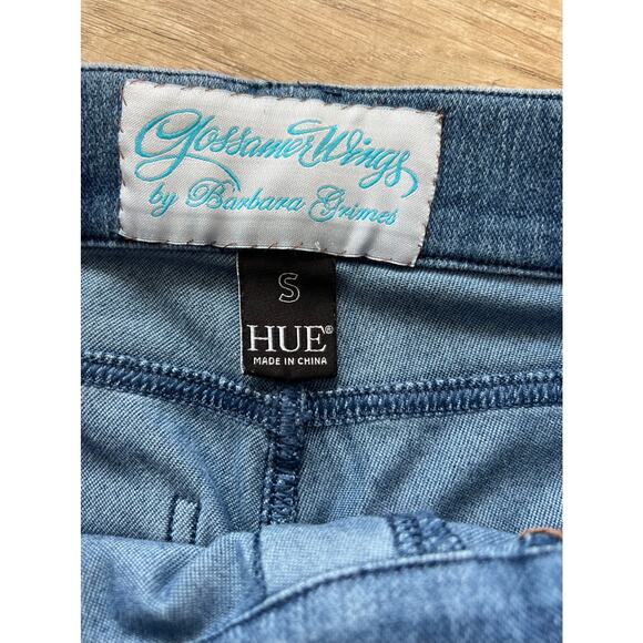 Gossamer Wings Barbara Grimes Santa Fe Embellished Denim Leggings Suede Lace S - Picture 5 of 5